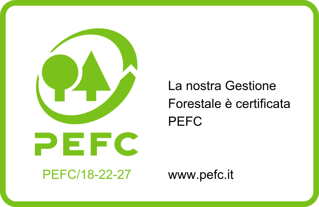 Marchio PEFC della certificazione forestale